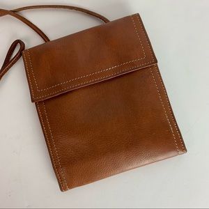 Kenneth Cole New York Leather Flat Envelope Crossbody